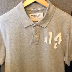 American Eagle polo shirt.